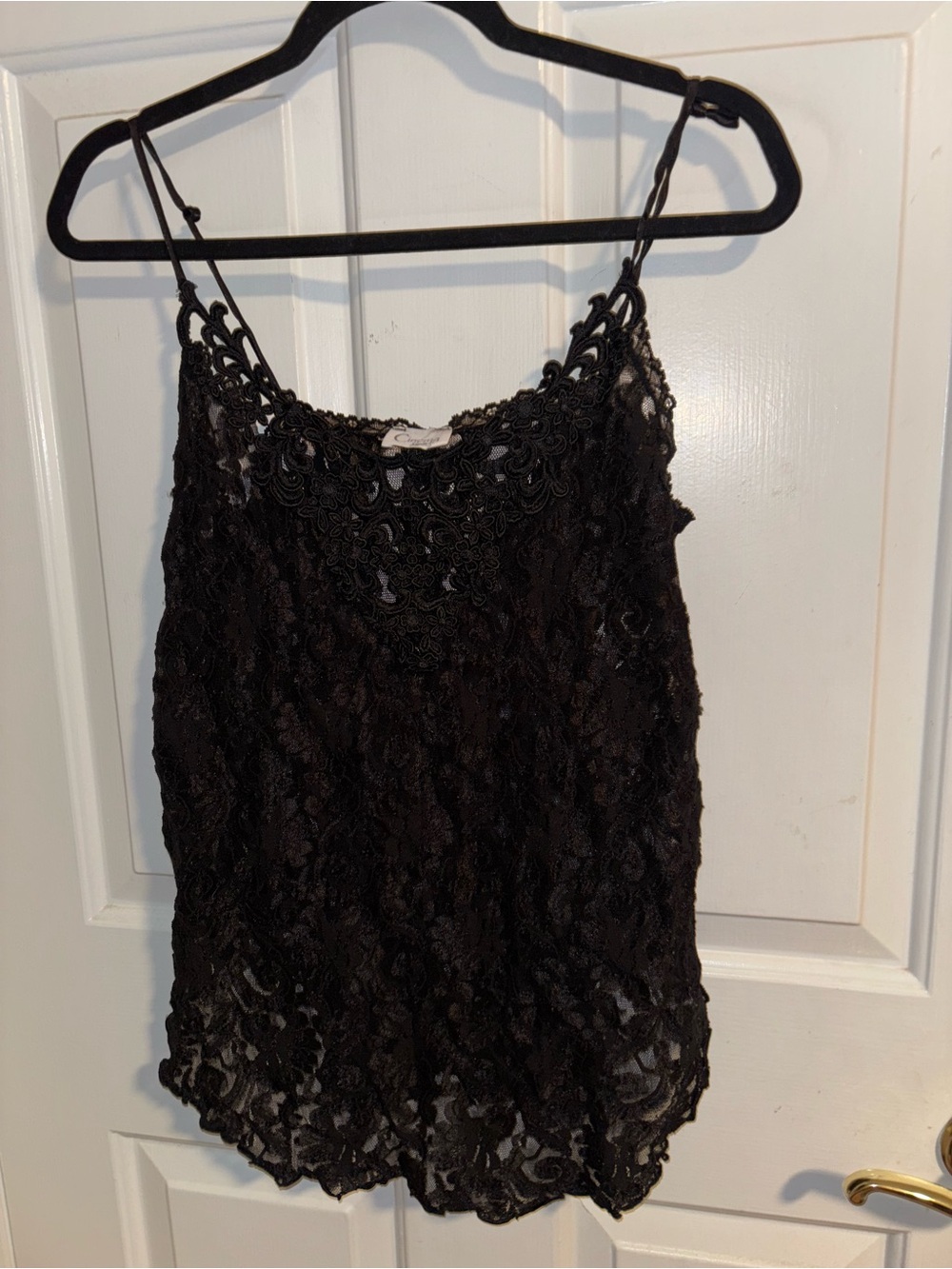 Vintage Cinema Elite Black Lace Cami